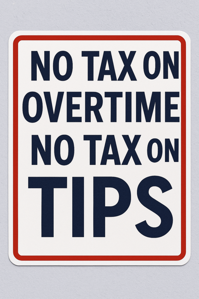 No Tax on Overtime and No Tax on Tips: A Blueprint for a Fairer Work Economy